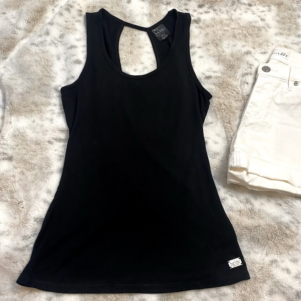 Black Open Back Tank!
